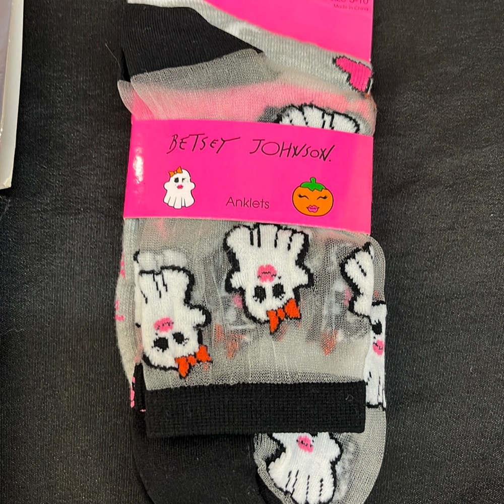 Betsey Johnson ghost socks